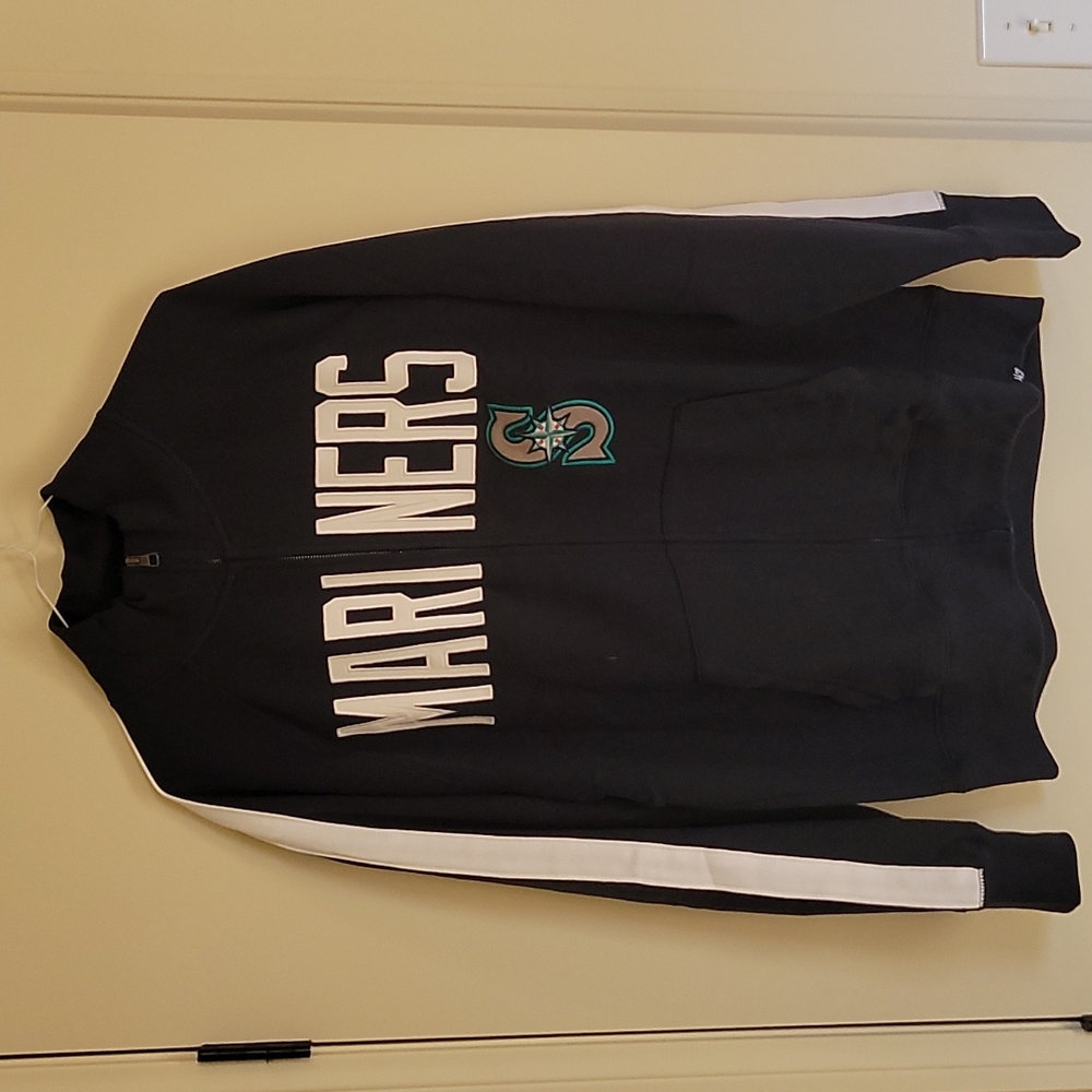 47 Brand Seattle MARINERS Full Zip Sweatshirt Size XL